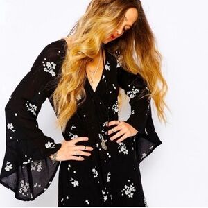 Free People Jasmine Embroidered Mini Dress